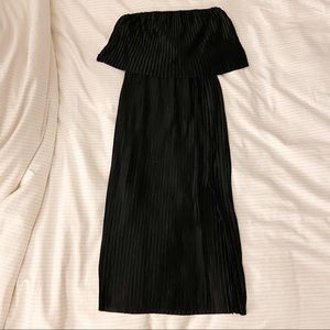 Back velvet off the shoulder dress - DONATED